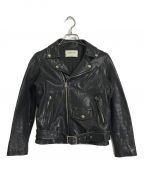 beautiful peopleビューティフルピープル）の古着「shrink leather riders jacket1725402401」｜ブラック