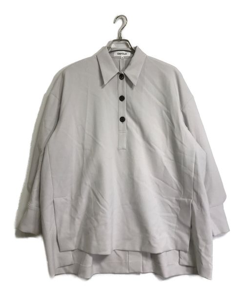 ENFOLD（エンフォルド）ENFOLD (エンフォルド) ダブルクロスカーブアームポロシャツ 300FS230-0330 グレー サイズ:38の古着・服飾アイテム