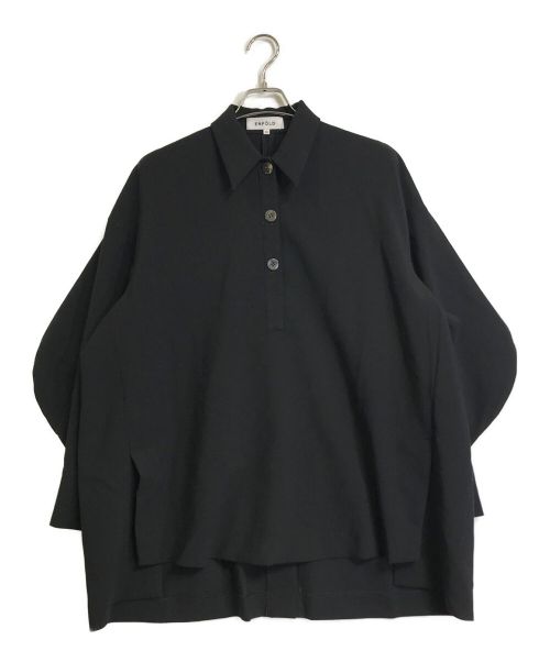 ENFOLD（エンフォルド）ENFOLD (エンフォルド) ダブルクロスカーブアームポロシャツ 300FS230-0330 ブラック サイズ:38の古着・服飾アイテム