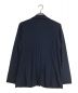 AOURE (アウール) バイカラーヘリンボン ニットジャケット ブルー サイズ:M 未使用品：8000円