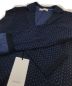 中古・古着 AOURE (アウール) バイカラーヘリンボン ニットジャケット ブルー サイズ:M 未使用品：8000円
