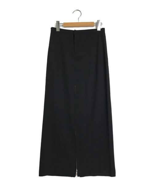 yohji yamamoto+noir（ヨウジヤマモトプリュスノアール）yohji yamamoto+noir (ヨウジヤマモトプリュスノアール) ジップスリットロングスカート ブラック サイズ:2の古着・服飾アイテム