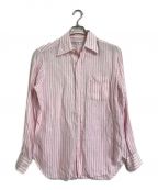 INDIVIDUALIZED SHIRTSインディビジュアライズドシャツ）の古着「ストライプシャツ」｜ピンク