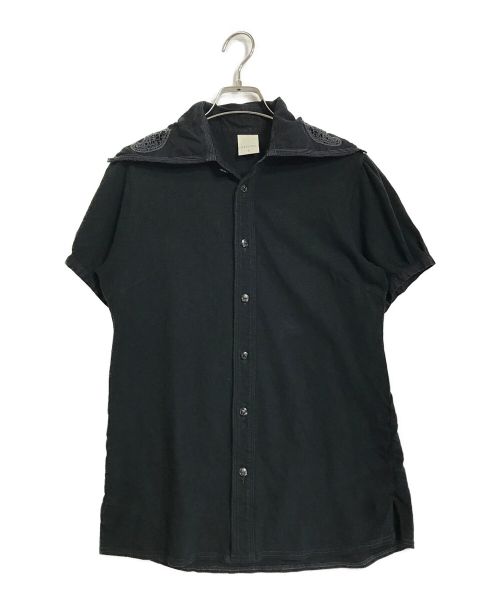 KAPITAL（キャピタル）KAPITAL (キャピタル) エンブロイダリービックカラーシャツ ブラック サイズ:Sの古着・服飾アイテム