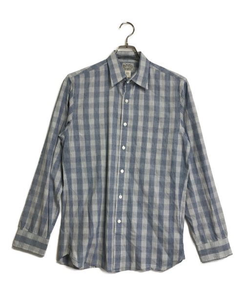 RRL（ダブルアールエル）RRL (ダブルアールエル) Indigoチェックシャツ ブルー×ホワイト サイズ:Sの古着・服飾アイテム