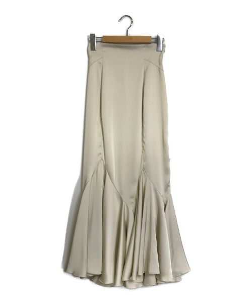 COCODEAL（ココディール）COCODEAL (ココディール) サテンフィッシュテールマーメイドスカート ベージュ サイズ:1の古着・服飾アイテム