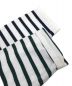 中古・古着 ORCIVAL (オーシバル) クレイジーパターンバスクシャツ ホワイト×グリーン サイズ:7：4800円