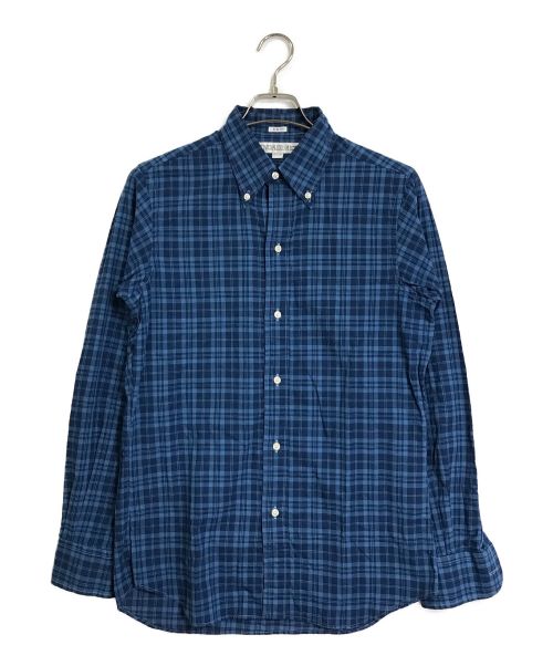 INDIVIDUALIZED SHIRTS（インディビジュアライズドシャツ）INDIVIDUALIZED SHIRTS (インディビジュアライズドシャツ) チェックシャツ ブルー サイズ:15 1/25-33の古着・服飾アイテム