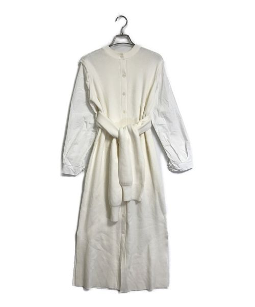 Ameri（アメリ）Ameri (アメリ) MANY WAY DOCKING SHIRT DRESS/メニーウェイドッキングシャツドレス ホワイト サイズ:Sの古着・服飾アイテム
