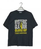 Hysteric Glamourヒステリックグラマー）の古着「Hysteric Glamour　プリントTシャツ」｜ブラック