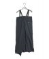 Y's (ワイズ) ジップ変形ストライプスカート ブラック×ホワイト サイズ:2：6000円