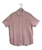 C.P COMPANYシーピーカンパニー）の古着「C.P COMPANY　リネンシャツ　90〜00年代」｜ピンク