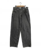Levi's SILVER TABリーバイス シルバータブ）の古着「ブラックユーズドBaggy Jeans バギーデニム」｜インディゴ