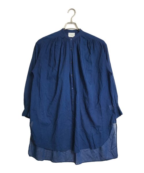 YUNI（ユニ）YUNI (ユニ) ワッシャーワイドシャツ ネイビー サイズ:Fの古着・服飾アイテム