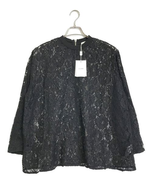 CLANE（クラネ）CLANE (クラネ) バックジップレースプルオーバーカットソー ブラック サイズ:2の古着・服飾アイテム