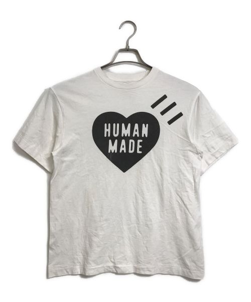 HUMAN MADE（ヒューマンメイド）HUMAN MADE (ヒューマンメイド) ハートビックロゴTEE Tシャツ　半袖　S/Sカットソー ホワイト サイズ:Sの古着・服飾アイテム