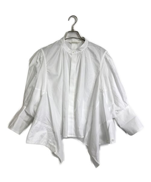 beautiful people（ビューティフルピープル）beautiful people (ビューティフルピープル) double-end leno cloth tuxedo blouse ホワイト サイズ:34の古着・服飾アイテム