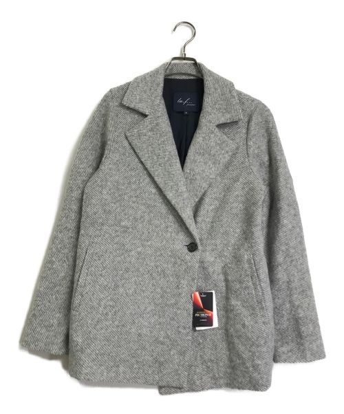 la.f（ラ・エフ）la.f (ラ・エフ) モヘヤ混ウールジャケット グレー サイズ:XL 未使用品の古着・服飾アイテム