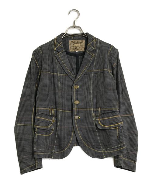 NEMETH（ネメス）NEMETH (ネメス) チェックジャケット グレー サイズ:SSの古着・服飾アイテム