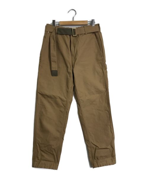 Carhartt WIP（カーハート）Carhartt WIP (カーハートダブリューアイピー) sacai (サカイ) Canvas Pants / キャンバスパンツ ベージュ サイズ:Sの古着・服飾アイテム