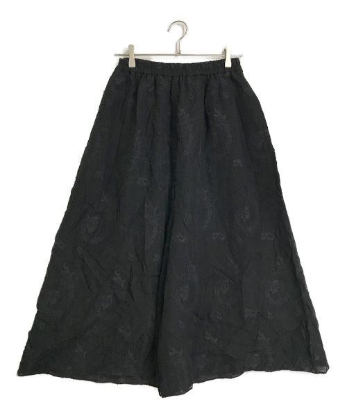 BEARDSLEY（ビアズリー）BEARDSLEY (ビアズリー) ペイズリージャガードキュロット/刺繍ワイドパンツ ブラック サイズ:Fの古着・服飾アイテム