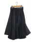 COMME des GARCONS (コムデギャルソン) プリーツ切替サテンスカート ブラック サイズ:SS：12800円