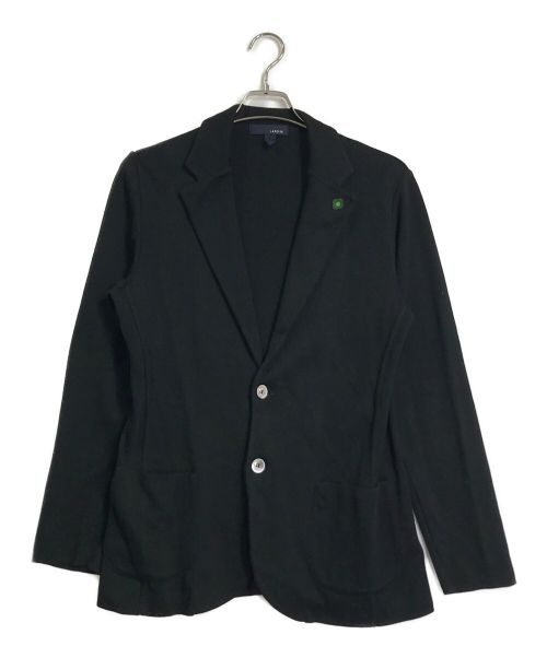 LARDINI（ラルディーニ）LARDINI (ラルディーニ) ニットテーラードジャケット ブラック サイズ:Sの古着・服飾アイテム