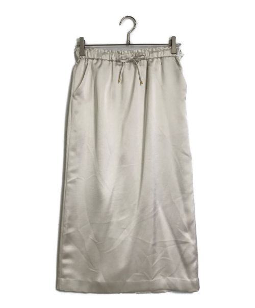 IENA（イエナ）IENA (イエナ) サテンイージータイトスカート ホワイト サイズ:Mの古着・服飾アイテム