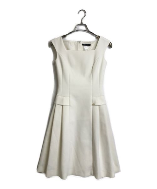 Rene basic（ルネベーシック）Rene basic (ルネベーシック) ノースリーブワンピース ホワイト サイズ:UK32の古着・服飾アイテム