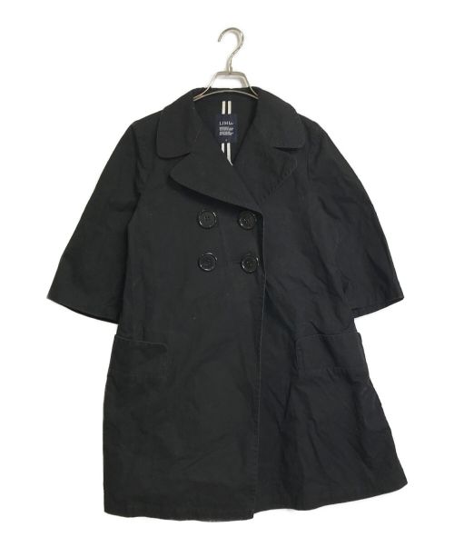 LIMI feu（リミフゥ）LIMI feu (リミフゥ) 半袖トレンチコート ブラック サイズ:Sの古着・服飾アイテム