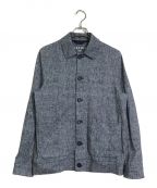 CIRCOLO 1901チルコロ1901）の古着「シャツ衿型ブルゾン /コットンサマージャージー/デニム風」｜ネイビー