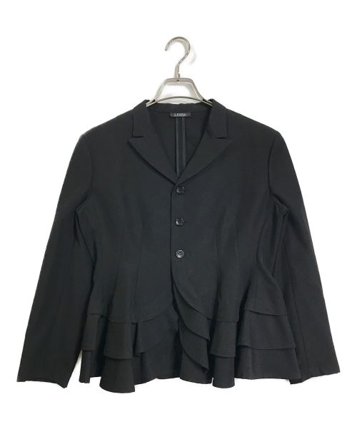 LIMI feu（リミフゥ）LIMI feu (リミフゥ) 変形フレアテーラードジャケット ブラック サイズ:実寸参照の古着・服飾アイテム