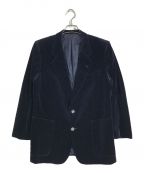 Christian Dior MONSIEURクリスチャンディオールムッシュ）の古着「ベロアテーラードジャケットD20583」｜ネイビー