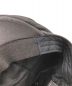 中古・古着 HARLEY-DAVIDSON (ハーレーダビッドソン) 刺繍ロゴレザーハンチング ブラック サイズ:実寸参照：4800円