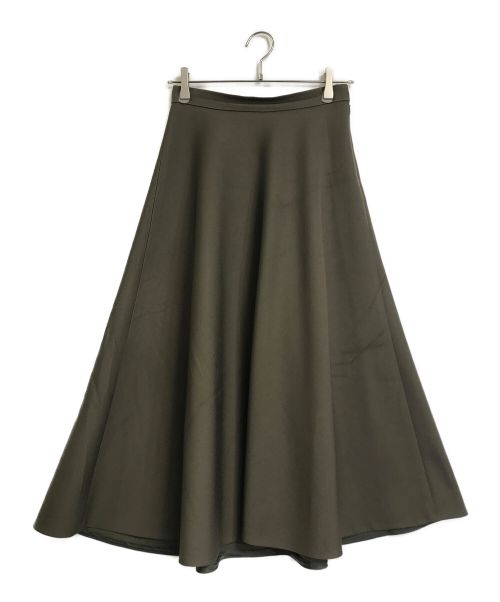 BALLSEY（ボールジィ）BALLSEY (ボールジィ) ポリエステルウール フレアミディスカート オリーブ サイズ:34の古着・服飾アイテム