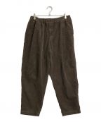 CUP AND CONEカップアンドコーン）の古着「Corduroy Easy Pants」｜ブラウン