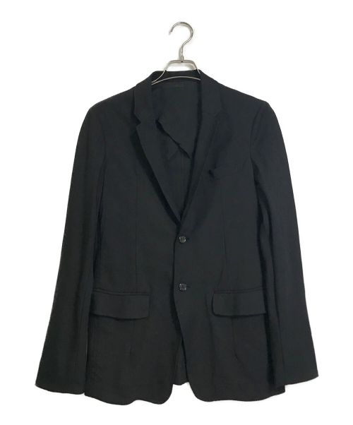 UNDERCOVER（アンダーカバー）UNDERCOVER (アンダーカバー) 16SS LANGUID期復刻 歪みテーラードジャケット ブラック サイズ:2の古着・服飾アイテム