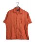 POLO RALPH LAUREN（ポロ・ラルフローレン）の古着「シルクリネンオープンカラーシャツ」｜オレンジ