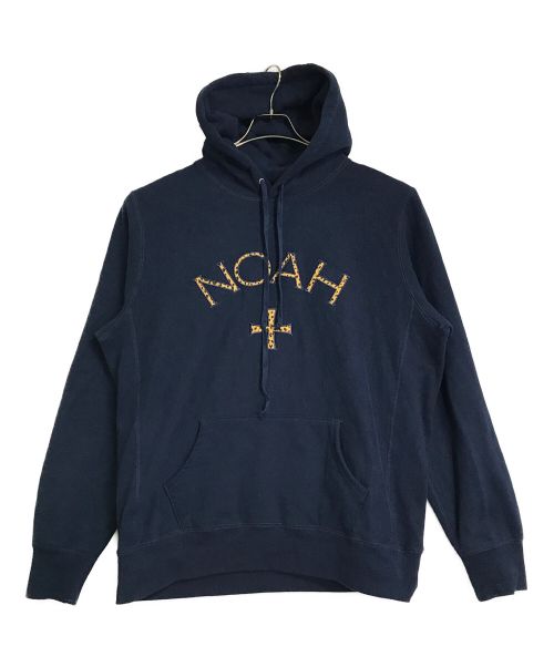 Noah（ノア）Noah (ノア) レパードロゴプルオーバーパーカー ネイビー サイズ:XLの古着・服飾アイテム