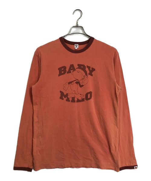 BABY MiLO（ベビーマイロ）BABY MiLO (ベビーマイロ) ロングスリーブカットソー オレンジ サイズ:Lの古着・服飾アイテム