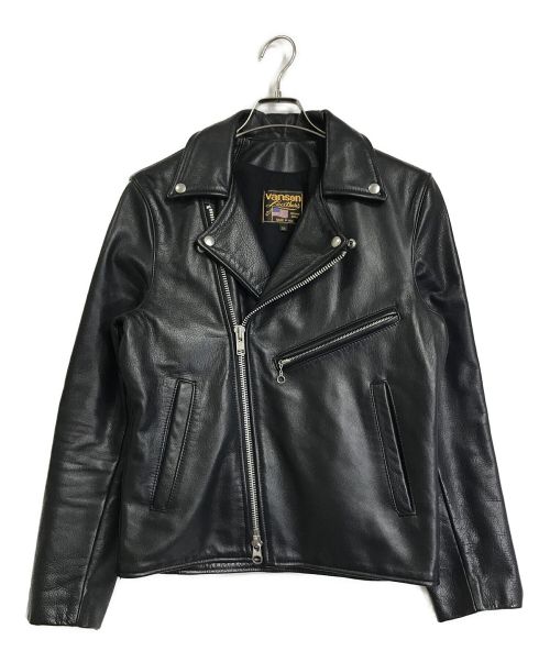VANSON（バンソン）VANSON (バンソン) Ｃ2ライダースジャケット ブラック サイズ:38の古着・服飾アイテム