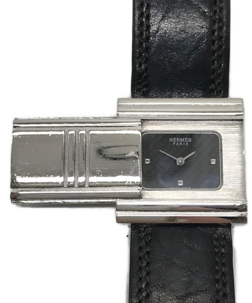 HERMES（エルメス）HERMES (エルメス) 腕時計 ブラック サイズ:実寸参照の古着・服飾アイテム