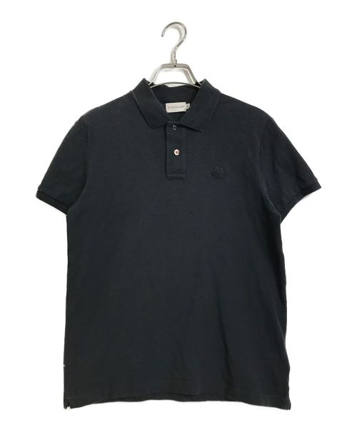 MONCLER（モンクレール）MONCLER (モンクレール) ロゴボタンポロシャツ/MAGLIA POLO MANICA CORTA ブラック サイズ:Mの古着・服飾アイテム