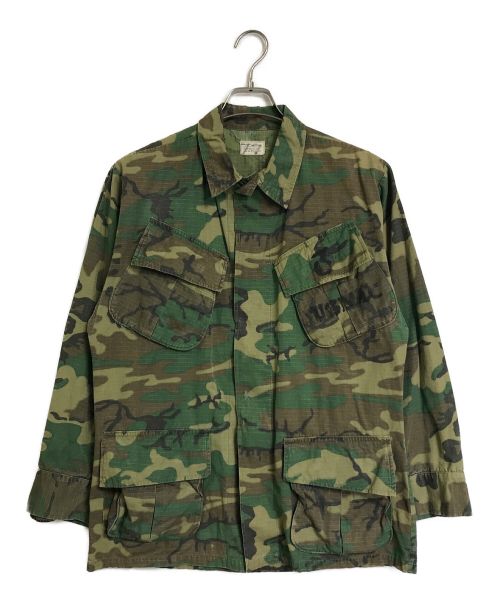US ARMY（ユーエスアーミー）US ARMY (ユーエス アーミー) 70s ジャングルファティーグジャケット グリーン サイズ:SMALL-SHORTの古着・服飾アイテム