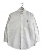 BROOKS BROTHERSブルックスブラザーズ）の古着「ボタンダウンシャツ　オックスフォードシャツ　刺繍ロゴ　ゴールデンフリース」｜ホワイト