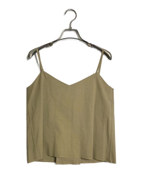 AURALEE（オーラリー）AURALEE (オーラリー) SELVEDGE WEATHER CLOTH LACE-UP CAMISOLE ベージュ サイズ:1の古着・服飾アイテム