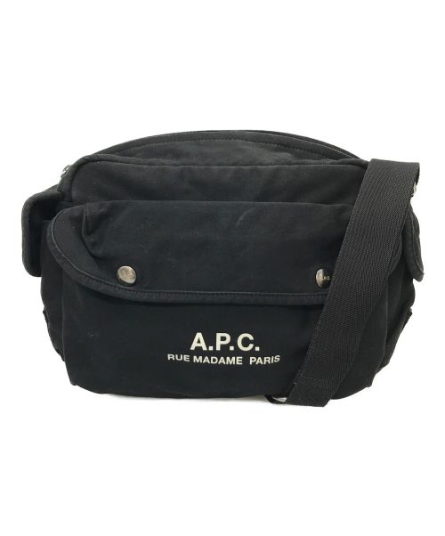 A.P.C.（アーペーセー）A.P.C. (アー・ペー・セー) ショルダーバッグ ブラック サイズ:実寸参照の古着・服飾アイテム