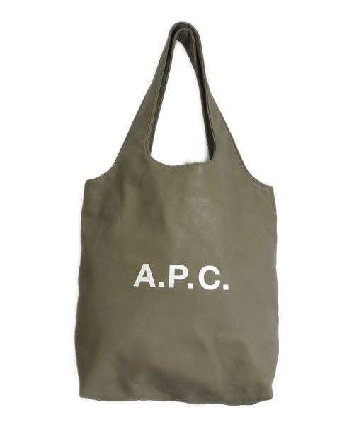 A.P.C.（アーペーセー）A.P.C. (アー・ペー・セー) tote ninon smallバッグ グレー サイズ:実寸参照の古着・服飾アイテム