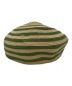GUCCI (グッチ) ベレー帽 ベージュ×グリーン サイズ:L：8000円