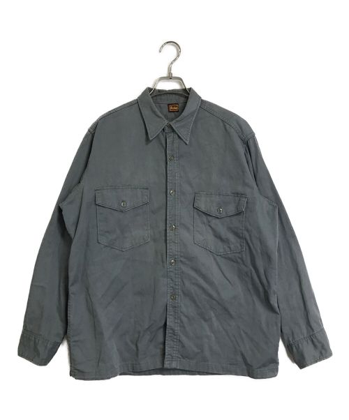 Dickies（ディッキーズ）Dickies (ディッキーズ) 40s ツイルワークシャツ グレー サイズ:実寸参照の古着・服飾アイテム